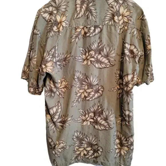 Kahala- Silk Floral Hawaiian button up shirt- size medium - Picture 4 of 5